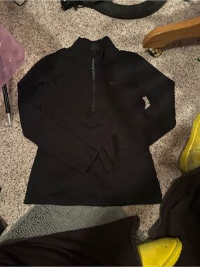 Peloton x Nike Black Long Sleeve Reboot Pro Top 1/4 zip nwt medium